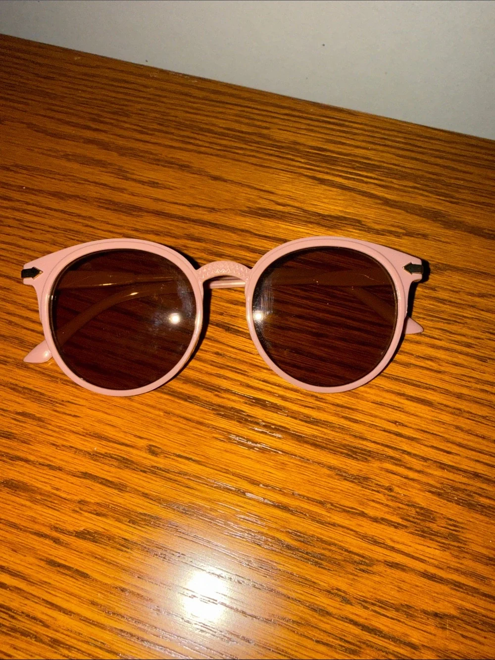 Kids Pink Round Sunglasses - UV Protective